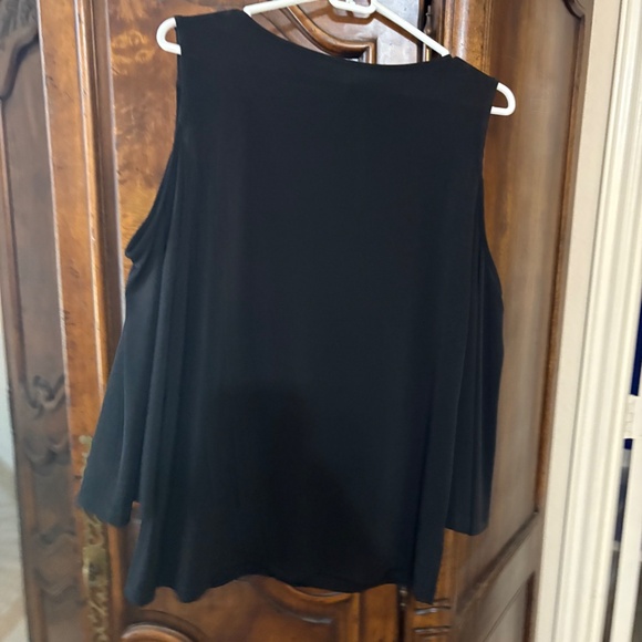 Black Calvin Klein “cold shoulder” blouse - Picture 3 of 3